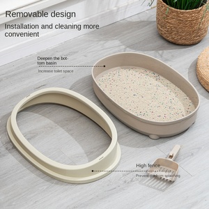 Vente directe en usine grande litière <span class=keywords><strong>pour</strong></span> <span class=keywords><strong>chat</strong></span> en plastique durable <span class=keywords><strong>de</strong></span> 20L avec bassin <span class=keywords><strong>de</strong></span> lit <span class=keywords><strong>de</strong></span> toilette anti-rupture semi-fermé espace intérieur <span class=keywords><strong>pour</strong></span> chats - Product Image 3