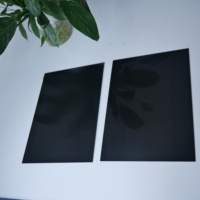 Vente en gros d'usine, feuille de plastique ABS brillante de couleur personnalisée, feuille ABS noire brillante