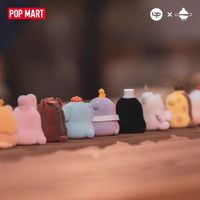 PoP MART PUCKY Series Animal Beanies Blind Box Mignonnes Figurines Mystères 16 Styles Différents Boîte Surprise Tendances Jouets Cadeaux