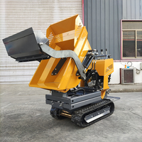 Mini-dumper sur chenilles diesel à forte capacité de charge 550 kg