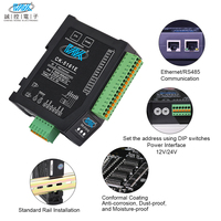 Módulo de Entrada Digital Industrial de 16 Canales - Gateway Ethernet Modbus TCP/RTU a RS485, Puertos Serie Dobles, E/S Remota de 12V/24V CC