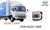 GELING Nouveau phare LED pour camion Isuzu 700P 2022-2023 24V Certifié ISO9001 Compatible ELF/NPR/Série N