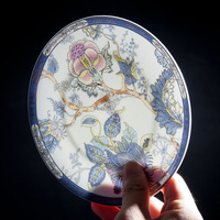Service de table en porcelaine fine haut de gamme, tendance nationale, décoration intérieure de grande valeur, comprend un bol à riz, un bol à soupe, une assiette à légumes, combinaison