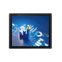 Monitor de PC de panel industrial PCAP de 17 "con pantalla táctil Computadora integrada sin ventilador para función SDK de máquina TM