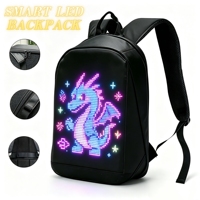 Sac à dos LED avec écran programmable, sac à dos pour ordinateur portable avec contrôle par application, sac à dos LED étanche, sac de voyage, sac de moto, sac de scooter