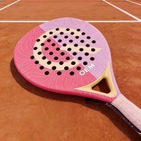 Raquettes de padel de sport en plein air en forme de diamant, nouveau design, fibre de carbone, équilibrées 360 mm, durables, 3K 12K 18K, mousse EVA