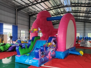 Castillo Inflable con Tobogán para Niños, Diseño de Dibujos Animados, PVC, para Fiestas de Cumpleaños, Venta al Por Mayor - Product Image 4