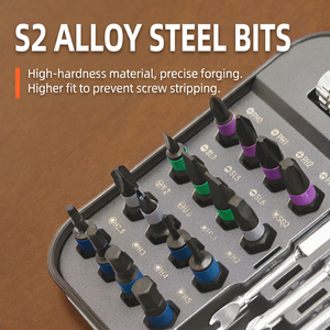 Multipurpose <b>Screwdriver</b> Set 42 In 1 S2 Steel Ratcheting With Interchangeable Bits For Home Car Electronics Repair - Product Image 4