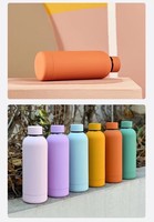 500ml Bouteille d'eau isolée en acier inoxydable Gourde D'eau Enfant Gourd Thermos Kola Thermes Bouteille d'eau