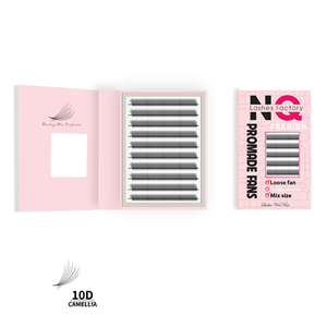 Extensions de cils naturelles longues en gros NQ, vegan, sans cruauté, méga volume, cheveux synthétiques, noir naturel, mélange de longueurs russes, 7 mm - Product Image 6