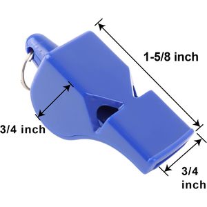 2025 10 PCS Pealess Fox Whistles Plastic Emergency Lifeguard Whistles con Breakaway Lanyards para supervivencia al aire libre - Product Image 5