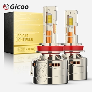 Ampoules de phares LED H7 Canbus 40000LM 400W 9005 HB3 9006 HB4 H1 H4 H8 H9 H11 12V 6000K IP67 Étanches en aluminium pour voitures - Product Image 1