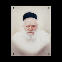 Conception claire Artisanat Décor Plaque Impression Affichage Personnalisé Peinture Portrait Lucite Rabbin Produits Judaica Cadeaux Art Juif