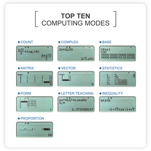 Calculatrice scientifique électronique à 10 + 2 chiffres avec affichage à 2 lignes et 417 fonctions à piles <span class=keywords><strong>en</strong></span> plastique - Product Image 3