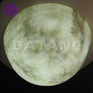 Lámpara Colgante Moderna de Resina 3D con Forma de Luna, Iluminación LED Interior, Lámpara de Techo Decorativa de Montaje Superficial, Color y Tamaño Personalizables - Product Image 5