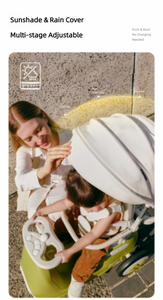 Poussette et transat 2 en 1 pour bébé, poussette pliable légère pour enfant de 1 à 3 ans avec auvent, poussette de voyage portable - Product Image 5