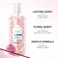 Gel douche personnalisé de luxe Gel douche parfumé hydratant blanchissant Gel douche nourrissant à la fleur de pétale naturelle