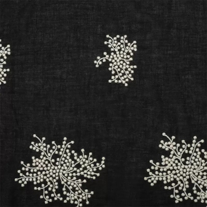 <span class=keywords><strong>Tissu</strong></span> en coton pur brodé 3D avec des motifs végétaux, respirant, confortable, nouveau matériau pour <span class=keywords><strong>la</strong></span> production de robes longues élégantes et de robes stylées - Product Image 4