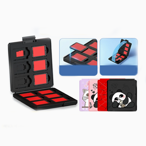 Étui de rangement magnétique antichoc et résistant à la pression pour 12 cartes de <span class=keywords><strong>jeu</strong></span> <span class=keywords><strong>Nintendo</strong></span> <span class=keywords><strong>Switch</strong></span> 2 avec doublure en silicone - Product Image 1
