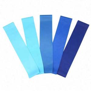 สายยางยืดออกกำลังกาย พิมพ์โลโก้ ยืดเหยียดได้ ใช้ในบ้าน กันลื่น ทำจากยางลาเท็กซ์  แบบวง  แรงต้านต่างๆ  ทนทาน น้ำหนักเบา/ปานกลาง/หนัก - Product Image 5