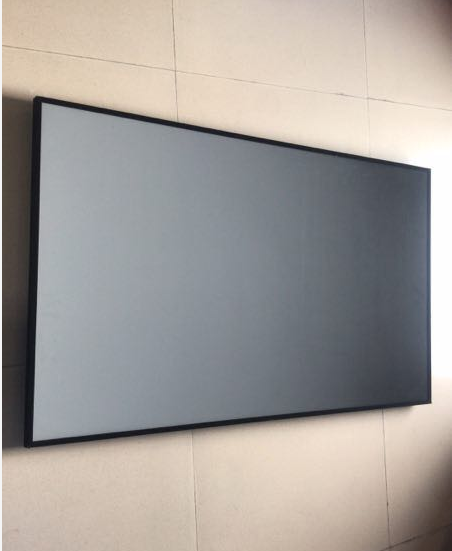 180 Inch 16:9 Wall Mounted 4K Ultra Short Throw 1CM Narrow Bezel Fixed Frame Projection Screen for Home Theater