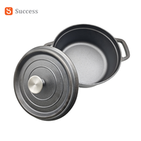 Casserole en fonte émaillée de qualité supérieure, revêtue d'huile végétale, profonde, pour le four et la table, ustensiles de cuisine