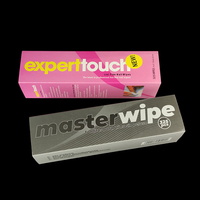 Serviette non pelucheuse de trempage professionnelle embouts jetables serviettes enveloppes manucure Art papier Gel vernis coton dissolvant tampons à ongles lingettes