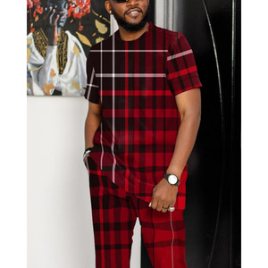 2025 estate nuovi pantaloni Casual da <span class=keywords><strong>uomo</strong></span> a maniche corte girocollo t-shirt completo intimo e confortevole - Product Image 3