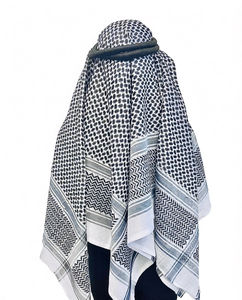 Foulard de tête arabe pour hommes, Moyen-Orient, désert/rouge, shemagh, couvre-chef musulman personnalisé - Product Image 1