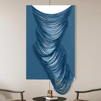Peinture murale 3D moderne oeuvre abstraite créative décor peinture hôtel cuir sculpture art mural pour salon art décoratif