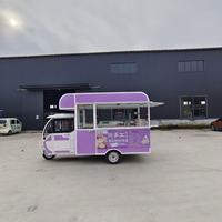 Tricycle alimentaire électrique Biyaqiao à 3 roues pour la vente, avec conception gratuite et rendu 3D, idéal pour les camions de restauration rapide en usine