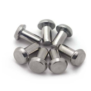 Remache sólido de aluminio con cabeza de cúpula personalizado de fábrica, remache sólido de acero inoxidable y latón - Product Image 1
