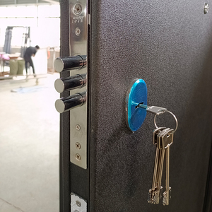 TECHTOP residenziale in acciaio per porte durevoli elegante sistema di blocco antifurto materiale ignifugo per la parte anteriore posteriore - Product Image 2