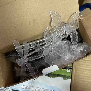 Bộ của 3 ngoài trời năng lượng mặt trời đường dẫn đèn bướm chuồn chuồn Chim Ruồi năng lượng mặt trời bên ngoài Pathway đèn RGB LED năng lượng mặt trời Chim Ruồi đèn - Product Image 5