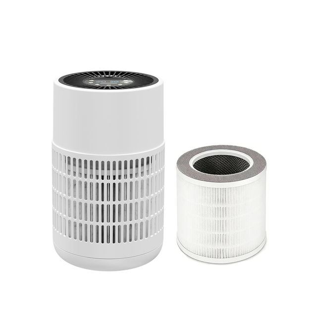 Room 200 Sq.ft Household Portable Hepa 13 Touch Control Bedroom Desktop Compact Air Purifier for Home