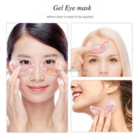 Patchs réutilisables personnalisés pour le contour des yeux, masque oculaire en gel pailleté rafraîchissant, compresse chaude et froide pour les soins à domicile
