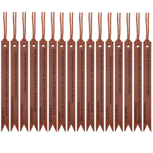 Quick Ship Religious PU Leather <strong>Bookmarks</strong> <strong>Bible</strong> Inspirationl <strong>Scripture</strong> Book Marks - Product Image 4