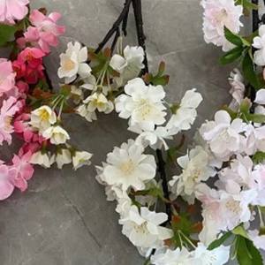 Rama de Flores de Cerezo Artificiales al por Mayor, Decoración para Bodas, Longitud Total 46 cm - Product Image 6