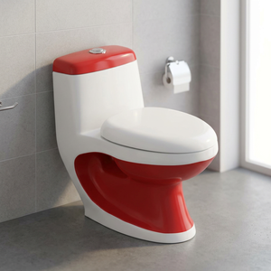 โถสุขภัณฑ์เซรามิคแบบชิ้นเดียว ระบบไซฟอน สำหรับห้องน้ำ คุณภาพดี - Product Image 1