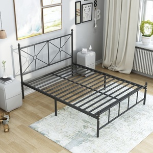 Metallo Telaio del <span class=keywords><strong>Letto</strong></span> Queen Size <span class=keywords><strong>Letto</strong></span> Testa E Le Gambe di <span class=keywords><strong>Ferro</strong></span> In Metallo Telaio del <span class=keywords><strong>Letto</strong></span> - Product Image 3