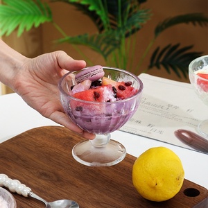 Wholesale Restaurant bar Clear <strong>Dessert</strong> <strong>Glass</strong> Flower-shaped <strong>Glass</strong> <strong>Bowl</strong> - Product Image 6