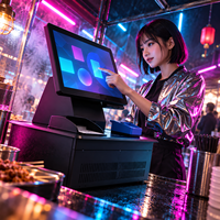 Nouveauté - Terminal POS tout-en-un Windows - Écran tactile capacitif HD 15,6'' - Caisse enregistreuse intelligente - Intel I3/I5/I7 - Wi-Fi 6 - Bluetooth