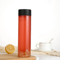 Bouteilles d'eau en verre vides de 500ml, bouteille sensorielle, récipient à boissons pour stocker les jus faits maison et autres boissons