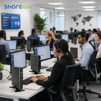 Mini PC 4K de Alto Rendimiento con Cuatro Núcleos, I7 8550U OEM, Bajo Consumo de Energía, I5 8250U, I3 8130u, Ventilador, Mini Computadora de Escritorio para Juegos