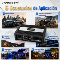 Amplificateur de voiture haute puissance 4 canaux classe D, DSP 8 canaux pour voiture, puce AKM japonaise, RMS 4x60W+4x25W, égaliseur 31 bandes, 12V, audio d'origine