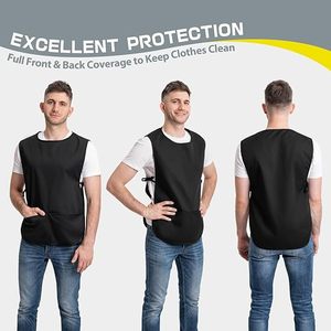 Delantales de Trabajo Impermeables de Poliéster con Logotipo Personalizado de Alta Calidad, Delantales de Salón y Barbería con Bolsillos - Product Image 3