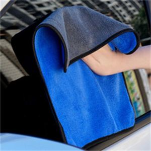 Toalla de microfibra de secado rápido de doble cara trenzada cuadrada para lavado de coches, técnica de tejido retorcido para recogida de agua, directo de fábrica - Product Image 4