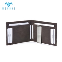 Dompet Kartu & Penjepit Uang Kulit Asli & Kanvas Custom Harga Pabrik, Tipis, Kantong Depan, Anti-RFID, Anti-Maling untuk Pria