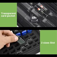 Étui pour clé USB, pochette pour carte SD/mémoire, sac de rangement protecteur à coque dure