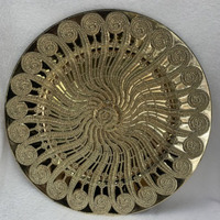 Assiettes à dîner de luxe en gros 13 \ "décoration de table moderne en or assiette jetable et réutilisable en plastique PP plat pour les fêtes